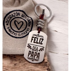 Llavero ADVENTURE, con frase (Feliz día papá).