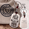 Llavero ADVENTURE, con frase (Feliz día papá).