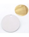 Medalla de 25mm acero inoxidable para grabar | Creasentidos