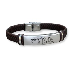 Pulsera de cuero personalizable | Dcorazon