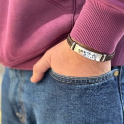 Pulsera de cuero personalizable | Dcorazon