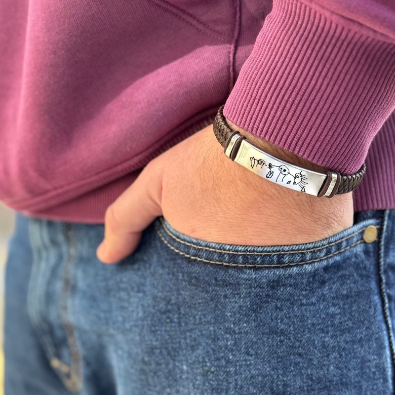 Pulsera de cuero personalizable | Dcorazon