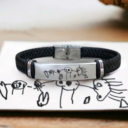 Pulsera de cuero personalizable | Dcorazon