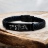 Pulsera de cuero personalizada con tu texto y dibujo| Dcorazon