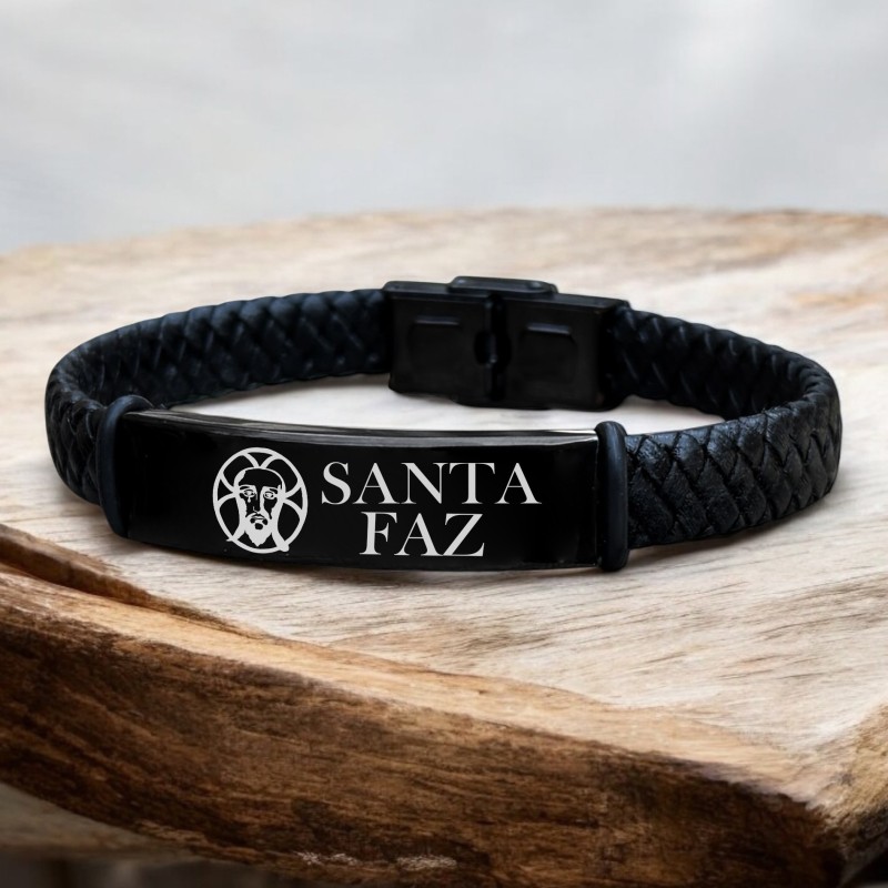 Pulsera modelo SANTA FAZ de cuero | Dcorazon