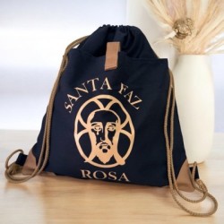 Mochila Santa faz con el nombre personalizado |Dcorazón