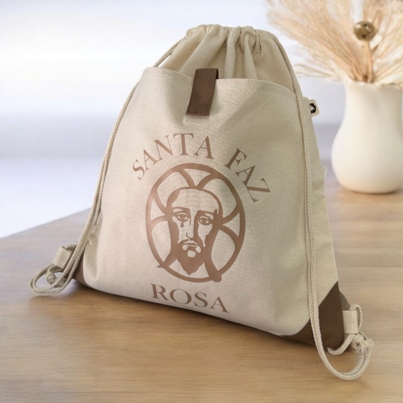 Mochila Santa faz con el nombre personalizado |Dcorazón