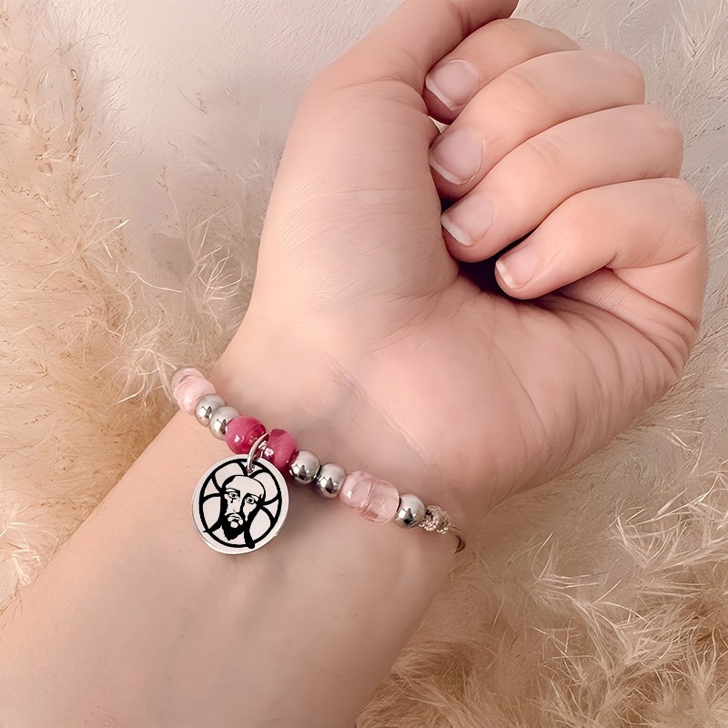 Preciosa pulsera personalizada con LA SANTA FAZ | Dcorazón