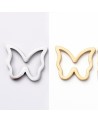 Abalorio de mariposa de acero, para pulsera | Creasentidos.es