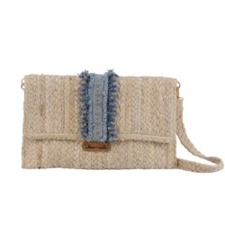 Bolso Clutch Jute Simó Sastre, modelo Alina, colección yute 2025.