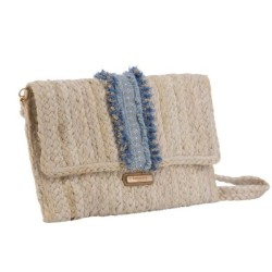 Bolso Clutch Jute Simó Sastre, modelo Alina, colección yute 2025.