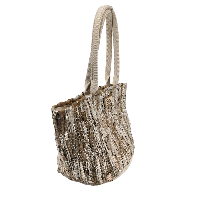 Bolso Hobo Trenzado Simó Sastre, modelo Briana, colección yute 2025.