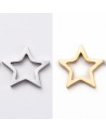 Abalorio de estrella de acero, para pulsera | Creasentidos.es