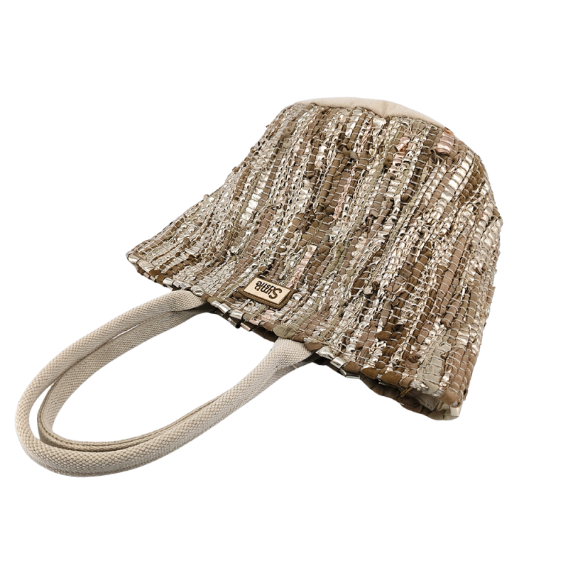 Bolso Hobo Trenzado Simó Sastre, modelo Briana, colección yute 2025.