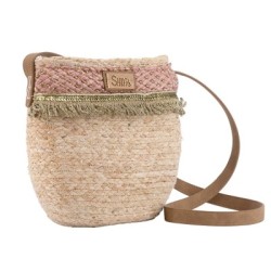 Bolso mediano trenzado Simó Sastre, modelo Melanie, colección yute 2025.