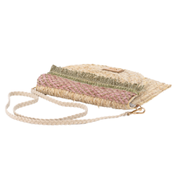 Bolso cartera trenzado Simó Sastre, modelo Melanie, colección yute 2025.