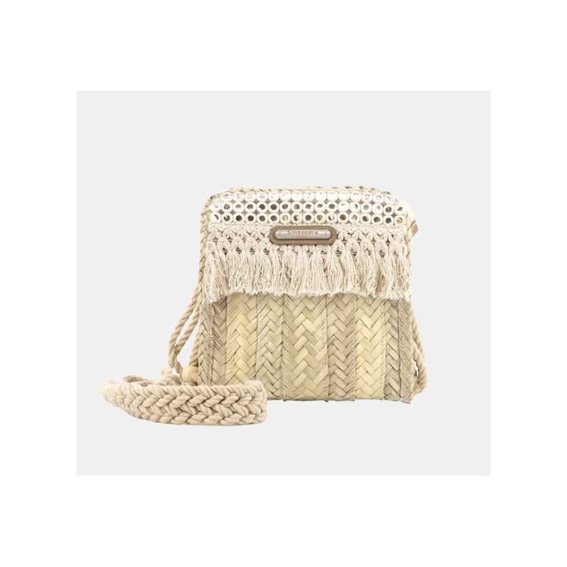 Bolso cartera trenzado Simó Sastre, modelo Nicole, colección yute 2025.