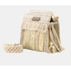 Bolso cartera trenzado Simó Sastre, modelo Nicole, colección yute 2025.