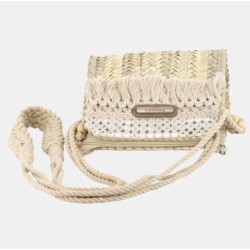 Bolso cartera trenzado Simó Sastre, modelo Nicole, colección yute 2025.