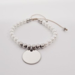 Pulsera con perlas personalizada con el texto que quieras | Dcorazon
