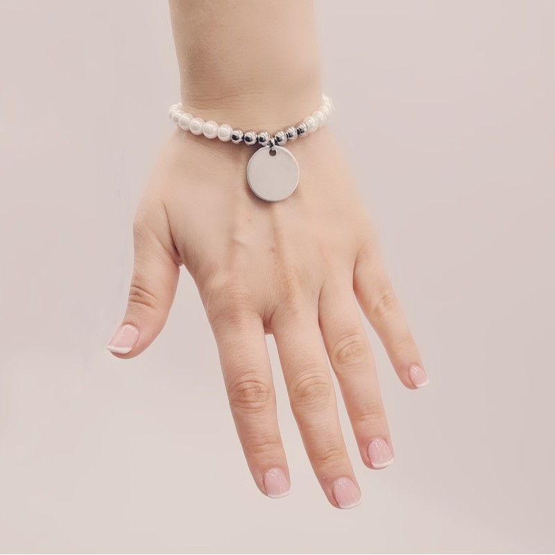 Pulsera con perlas personalizada con el texto que quieras | Dcorazon