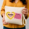 Neceser personalizado profe con corazón y nombres | Dcorazón