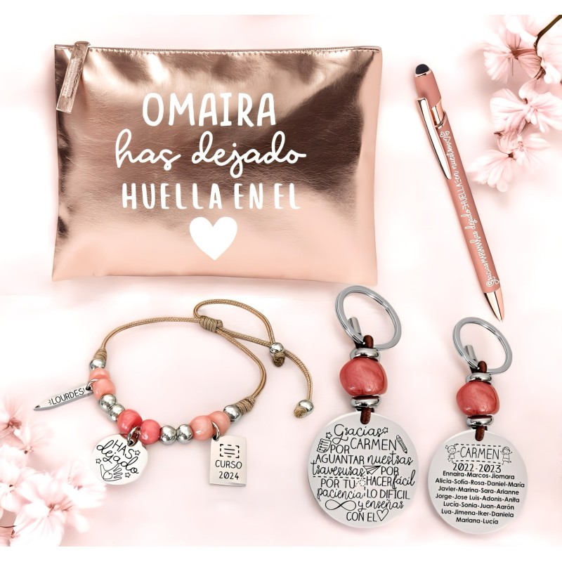 KIT para la profe, en color oro rosa | Dcorazón