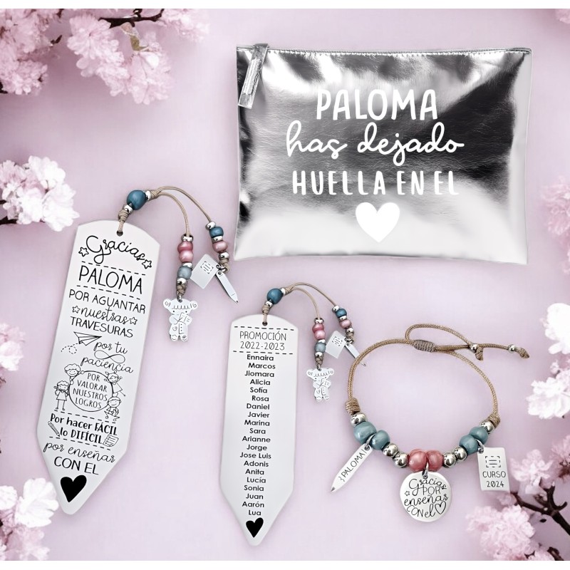 KIT para la profe, en color oro rosa | Dcorazón