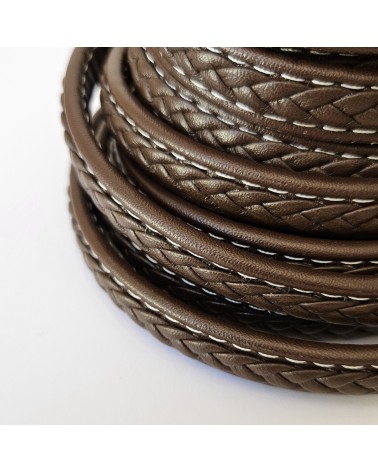 Cuero plano trenzado ideal para hacer pulseras 10mm | Creasentidos