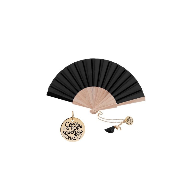Abanico para Profesora con Frase Grabada – Regalo Fin de Curso