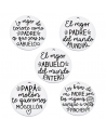 Medallas d├¡a del padre con frases bonitas, medida 25mm, hueco 2.5mm (1pc).