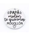 Medallas d├¡a del padre con frases bonitas, medida 25mm, hueco 2.5mm (1pc).