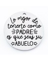Medallas d├¡a del padre con frases bonitas, medida 25mm, hueco 2.5mm (1pc).