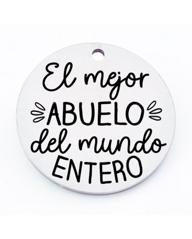 Medallas d├¡a del padre con frases bonitas, medida 25mm, hueco 2.5mm (1pc).