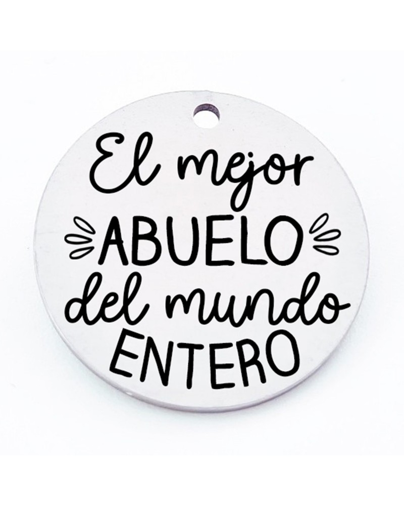 Medallas d├¡a del padre con frases bonitas, medida 25mm, hueco 2.5mm (1pc).