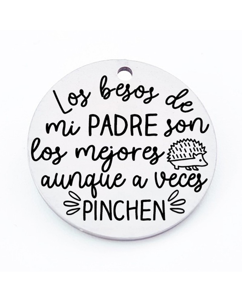 Medallas d├¡a del padre con frases bonitas, medida 25mm, hueco 2.5mm (1pc).
