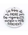 Medallas d├¡a del padre con frases bonitas, medida 25mm, hueco 2.5mm (1pc).