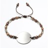 Pulsera AFRODITA, de acero y cristal checo, ajustable | Dcorazon