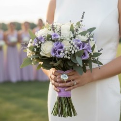 Medalla personalizada ramos de bodas | Dcorazón