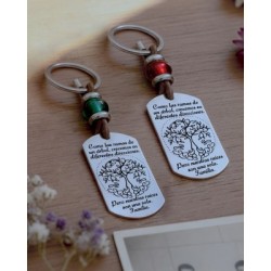 Llavero “Como las ramas de un árbol” con piedras naturales | Dcorazón