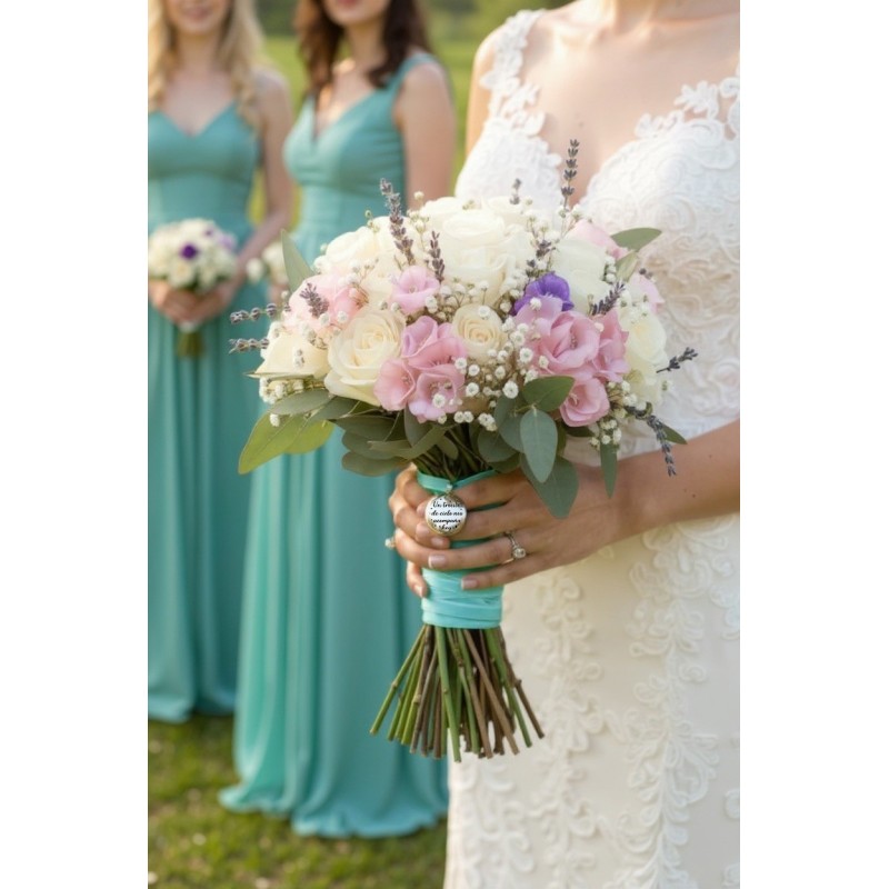 Medalla personalizada ramos de bodas | Dcorazón