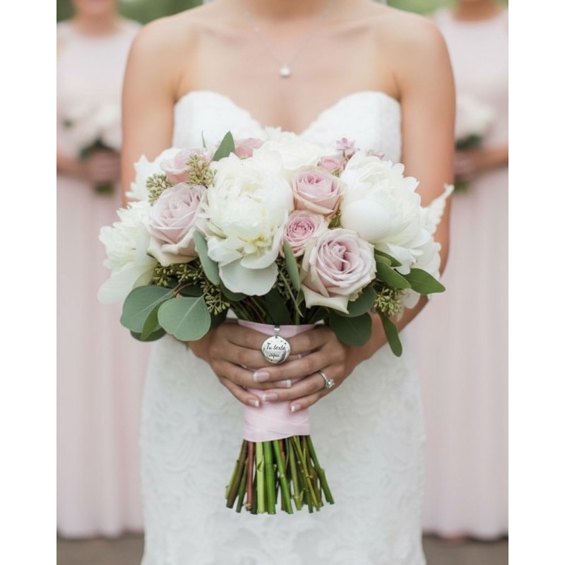 Medalla personalizada ramos de bodas | Dcorazón