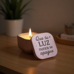 Velas personalizables con mensajes mágicos | Dcorazón