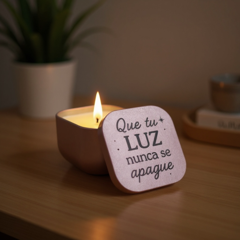 Velas personalizables con mensajes mágicos | Dcorazón