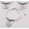 Pulsera perlas personalizada con el texto que quieras |Dcorazon