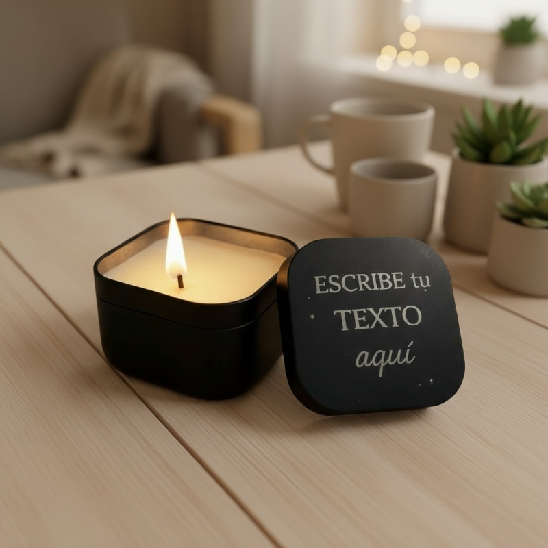 Velas personalizables con tu texto | Dcorazón