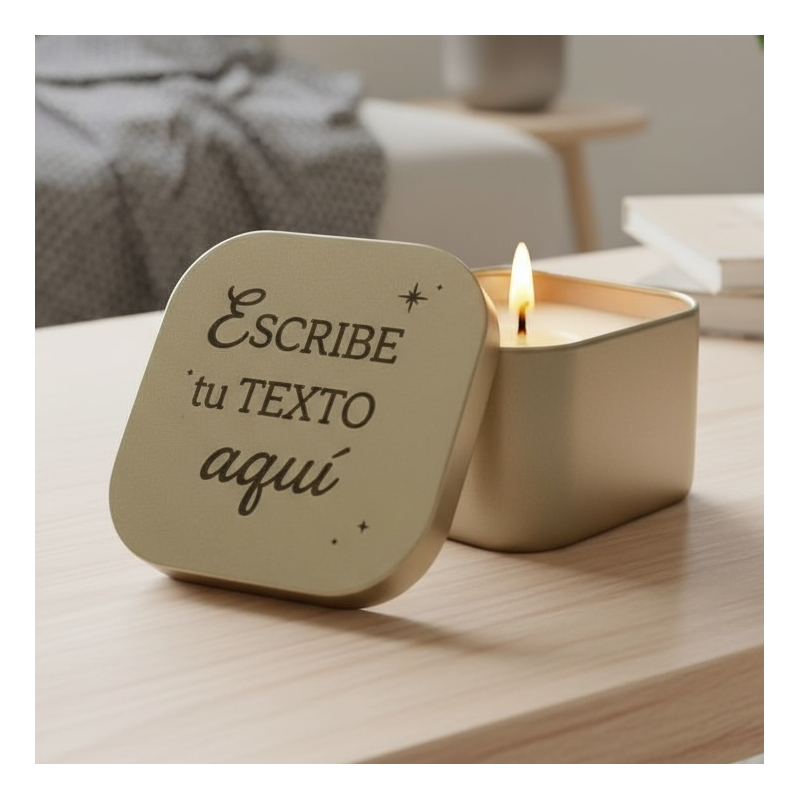 Velas personalizables con tu texto | Dcorazón
