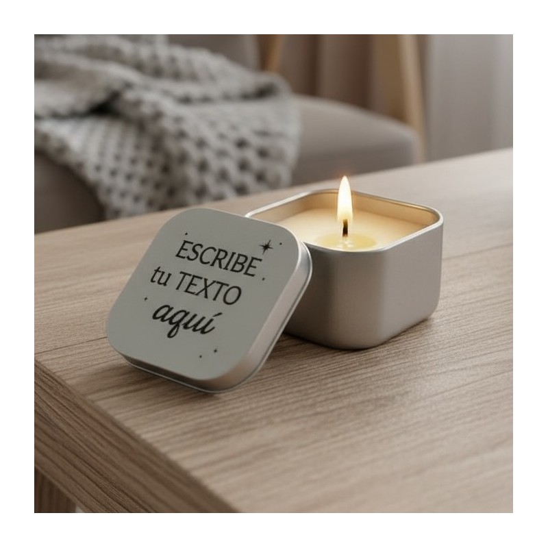 Velas personalizables con tu texto | Dcorazón