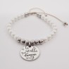 Pulsera perlas personalizada con el texto que quieras |Dcorazon
