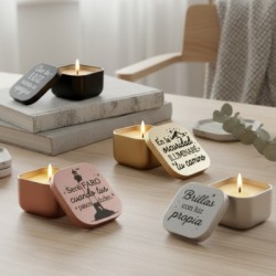 Velas personalizables con mensajes mágicos | Dcorazón